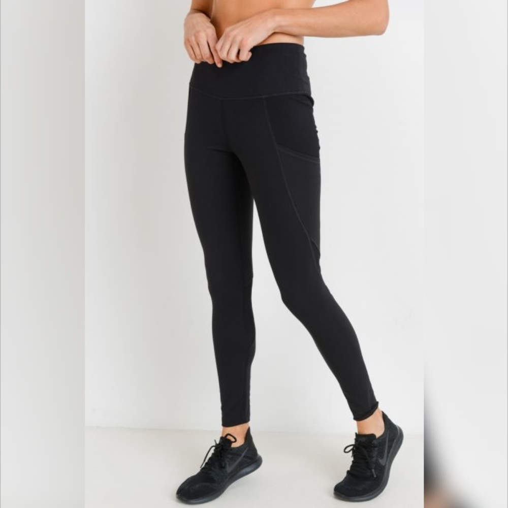 Ribbed & Smooth Combo Highwaist Leggings YOGA
